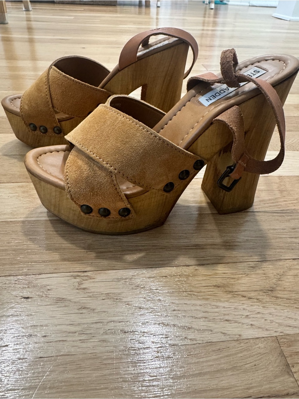 Steve Madden Suede Platform Block Heel